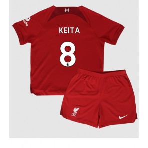 Liverpool Naby Keita #8 kläder Barn 2022-23 Hemmatröja Kortärmad (+ korta byxor)